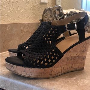 Size 8 Cork bottom wedges